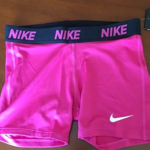 Girls Nike dri-fit pink training biker shorts